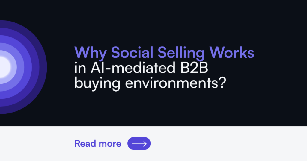 Authority Signals graphic by HiFuture Consulting: social selling in AI-mediated B2B buying